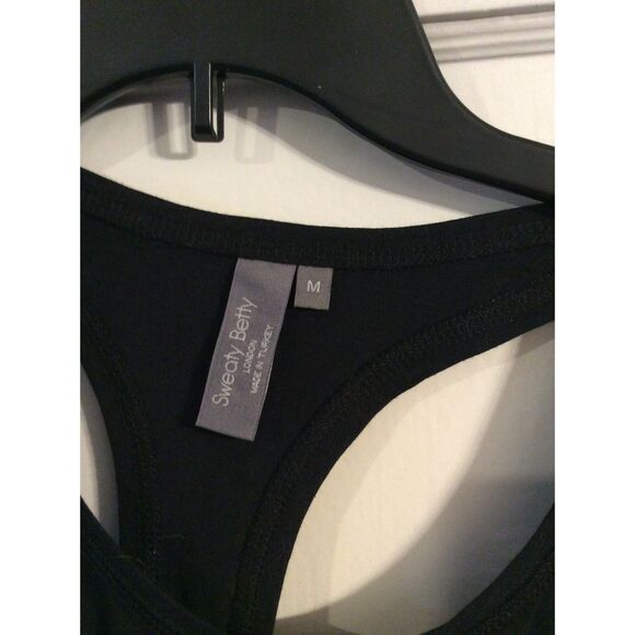 Sweaty Betty Black Tank Size Medium M VNC Swing Hem - Picture 4 of 4